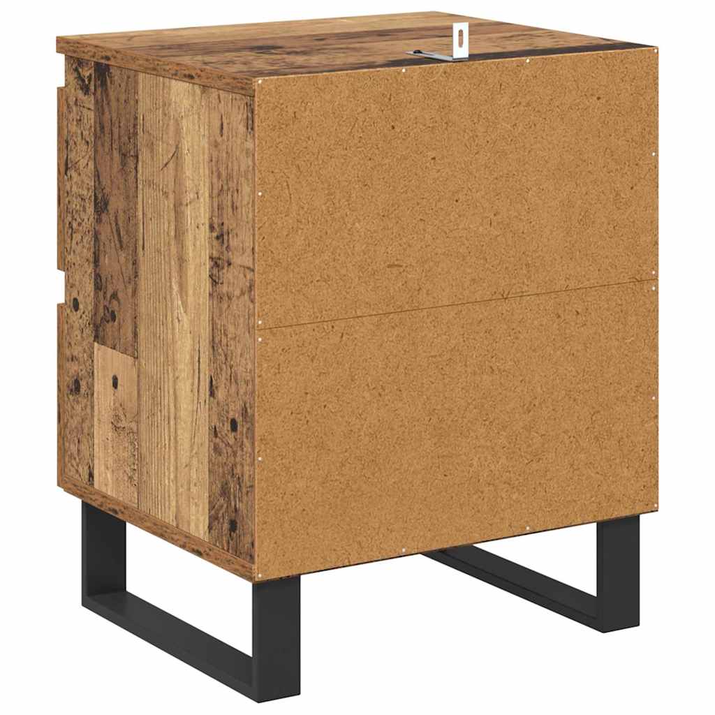Nachttisch 2 pcs Altholz 40 x 35 x 50 cm Holzwerkstoff