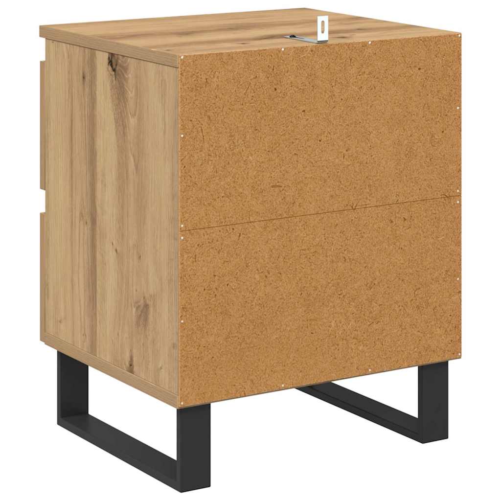 Nachttisch 2 pcs Artisan-Eiche 40 x 35 x 50 cm Holzwerkstoff