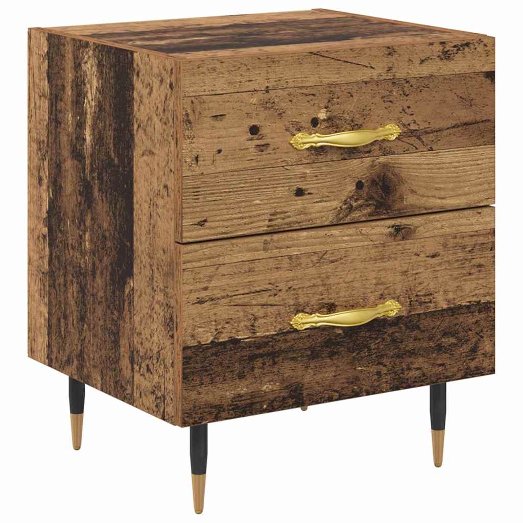 Nachttisch 2 pcs Altholz 40 x 35 x 47,5 cm Holzwerkstoff