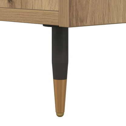 Nachttisch Eiche handwerklich 40 x 35 x 47,5 cm Holzwerkstoff