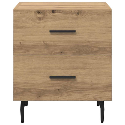 Nachttisch 2 pcs Eiche handwerklich 40 x 35 x 47,5 cm