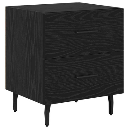 Nachttisch 2 pcs Schwarze Eiche 40 x 35 x 47,5 cm Holzwerkstoff