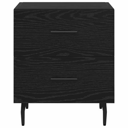 Nachttisch 2 pcs Schwarze Eiche 40 x 35 x 47,5 cm Holzwerkstoff