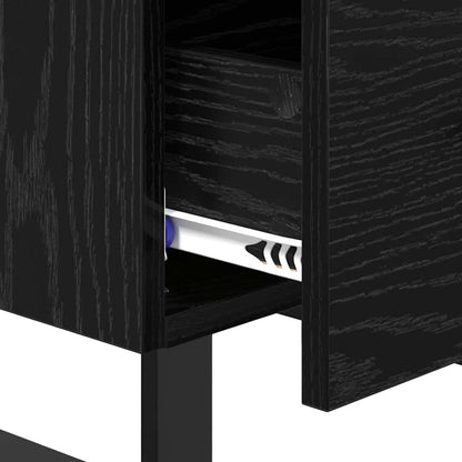 Nachttische 2 pcs Schwarze Eiche 40 x 35 x 47,5 cm