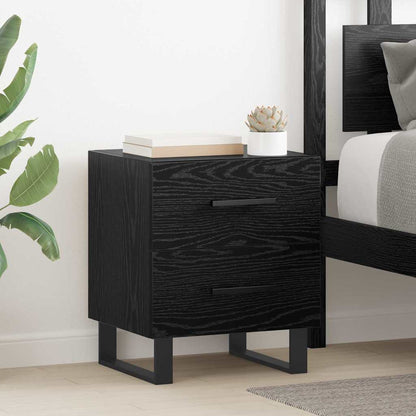 Nachttische 2 pcs Schwarze Eiche 40 x 35 x 47,5 cm
