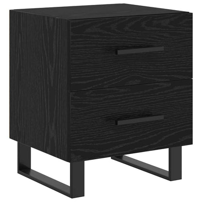 Nachttische 2 pcs Schwarze Eiche 40 x 35 x 47,5 cm