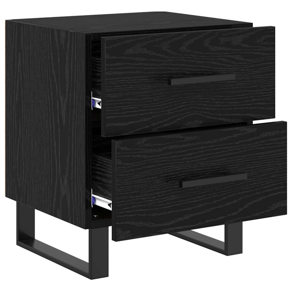 Nachttische 2 pcs Schwarze Eiche 40 x 35 x 47,5 cm