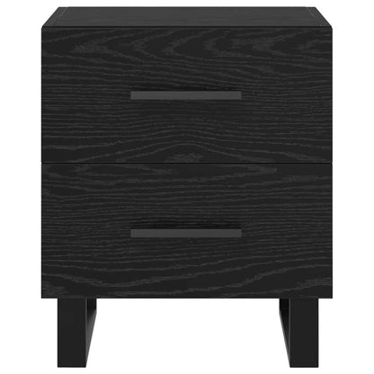 Nachttische 2 pcs Schwarze Eiche 40 x 35 x 47,5 cm