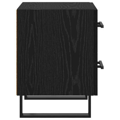 Nachttische 2 pcs Schwarze Eiche 40 x 35 x 47,5 cm