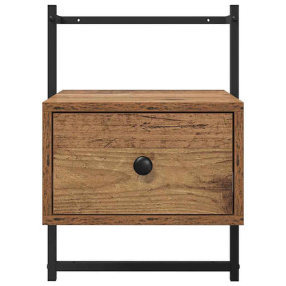 Nachttisch 2 pcs Altholz 35 x 30 x 51 cm Holzwerkstoff