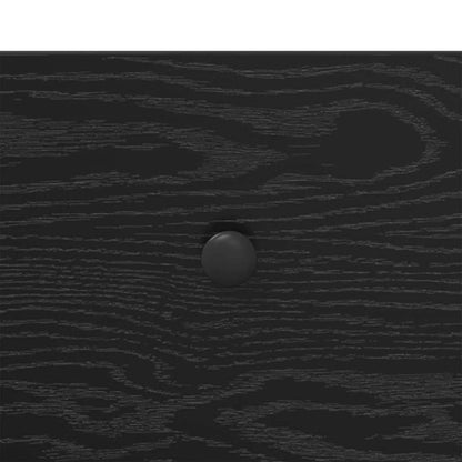 Nachttisch 2 pcs Schwarz Eichen-Optik 35 x 30 x 51 cm