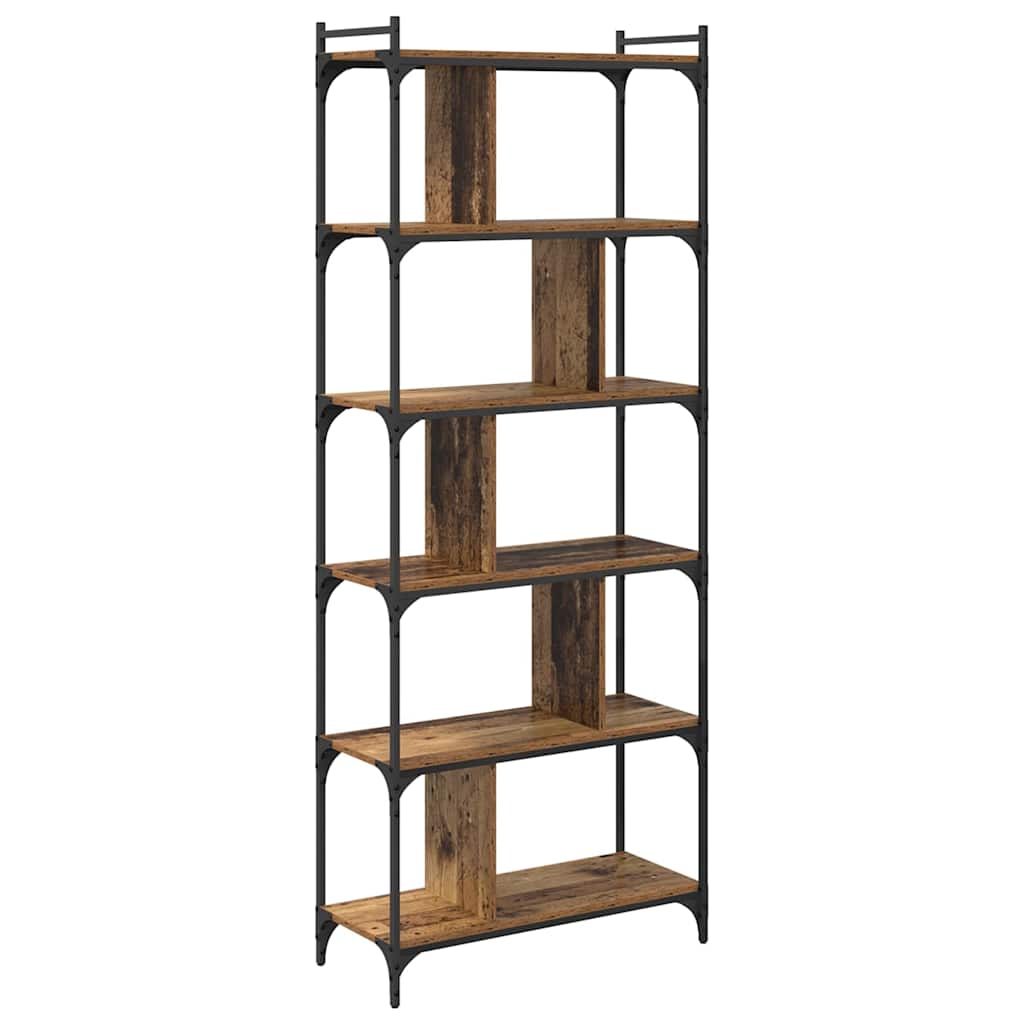 Bücherregal Altholz 76 x 32 x 192 cm Holzwerkstoff