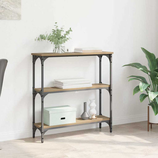 Konsolentisch mit Regal Artisan-Eiche 75 x 22,5 x 75 cm