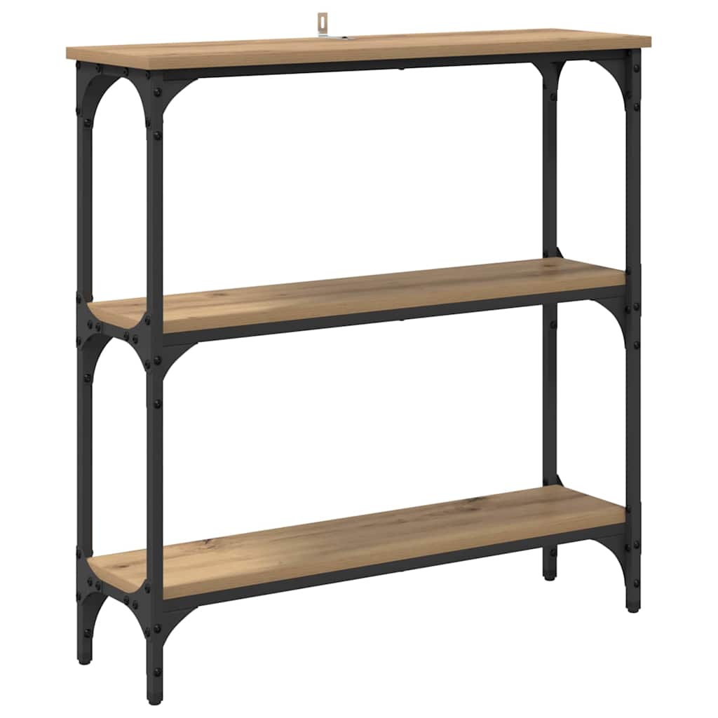 Konsolentisch mit Regal Artisan-Eiche 75 x 22,5 x 75 cm