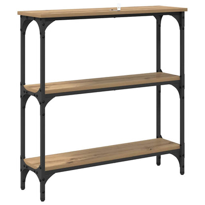 Konsolentisch mit Regal Artisan-Eiche 75 x 22,5 x 75 cm