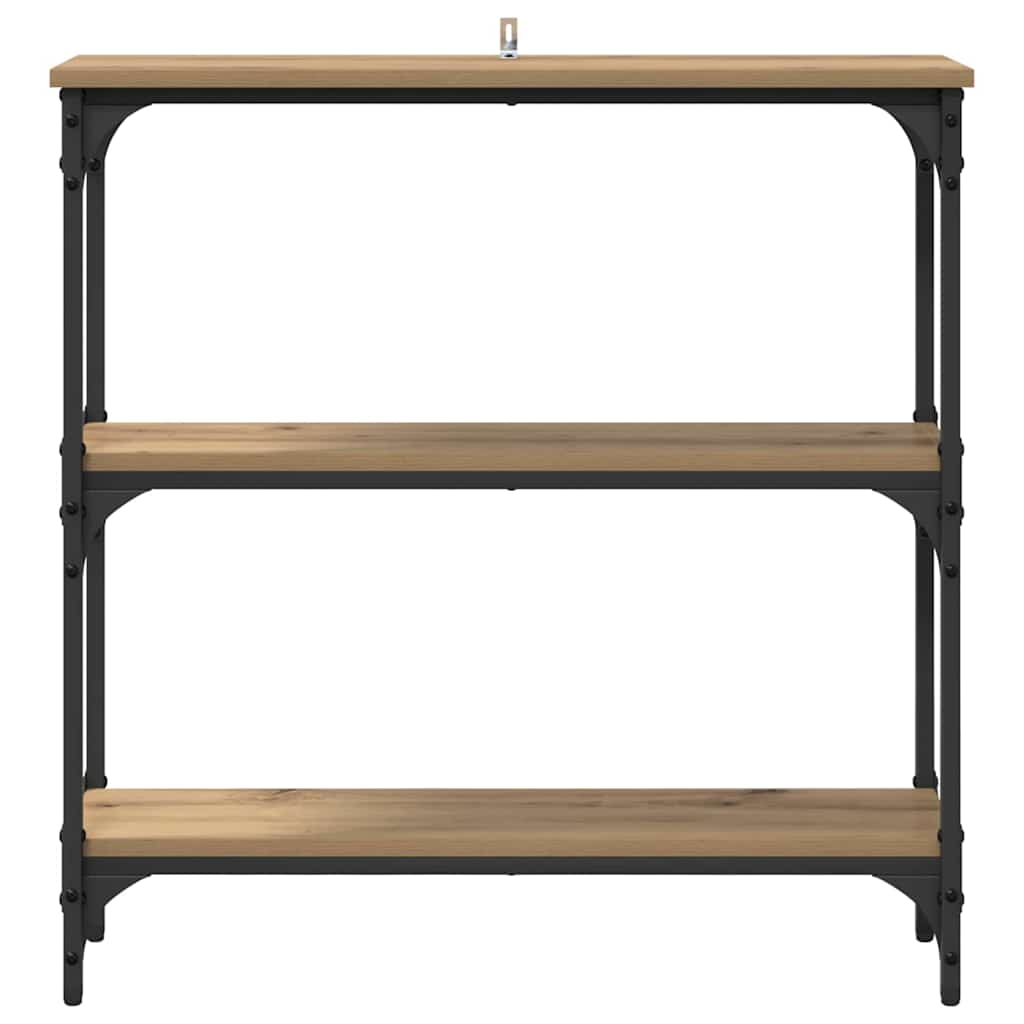 Konsolentisch mit Regal Artisan-Eiche 75 x 22,5 x 75 cm
