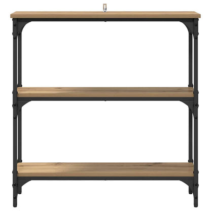 Konsolentisch mit Regal Artisan-Eiche 75 x 22,5 x 75 cm