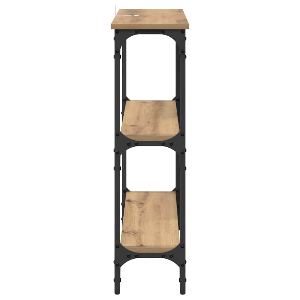 Konsolentisch mit Regal Artisan-Eiche 75 x 22,5 x 75 cm
