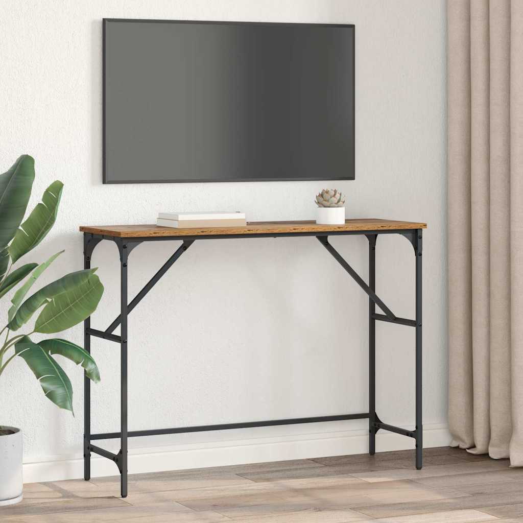 Konsolentisch Altholz 100 x 32 x 75 cm Holzwerkstoff