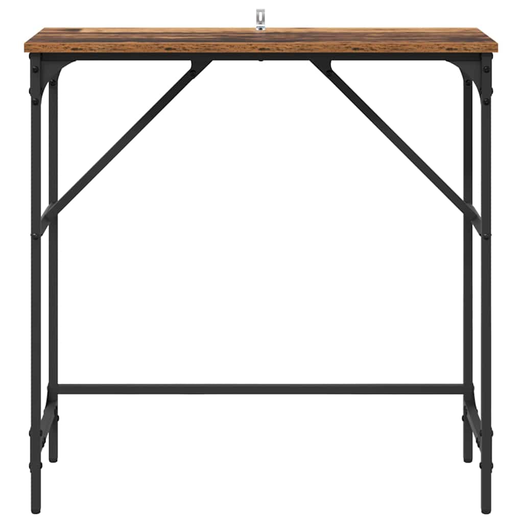 Konsolentisch Altholz 75 x 32 x 75 cm Holzwerkstoff