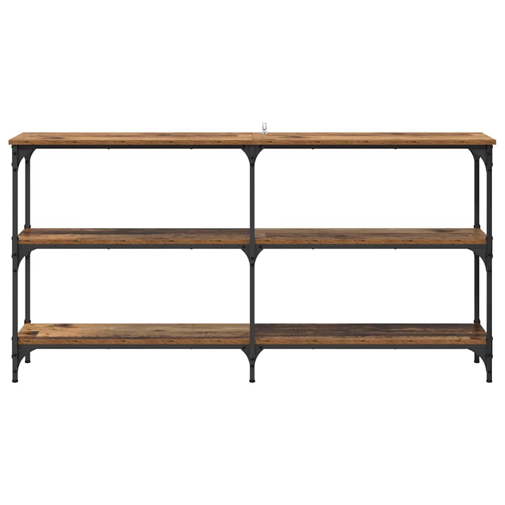 Konsolentisch Altholz 150 x 29 x 75 cm Sperrholz und Metall