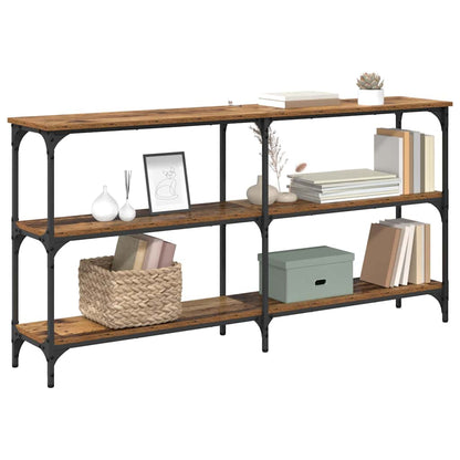 Konsolentisch Altholz 150 x 29 x 75 cm Sperrholz und Metall