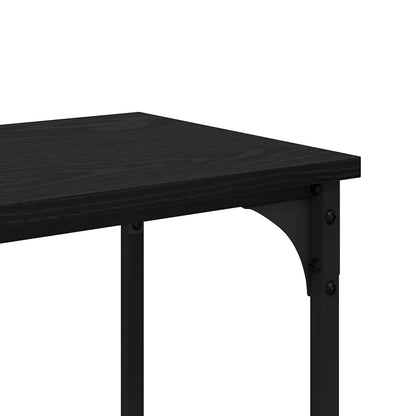 Konsolentisch Schwarz Eichen-Optik 150 x 29 x 75 cm