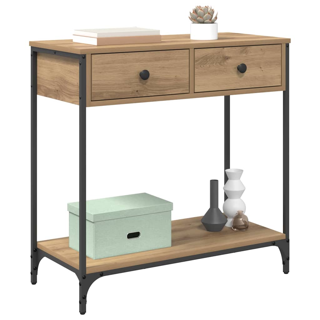 Konsolentisch Artisan-Eiche 75 x 34,5 x 75 cm Holzwerkstoff