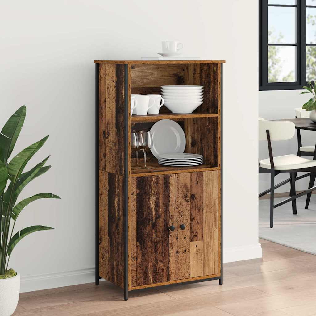 Highboard Altholz 62 x 36 x 121,5 cm Holzwerkstoff