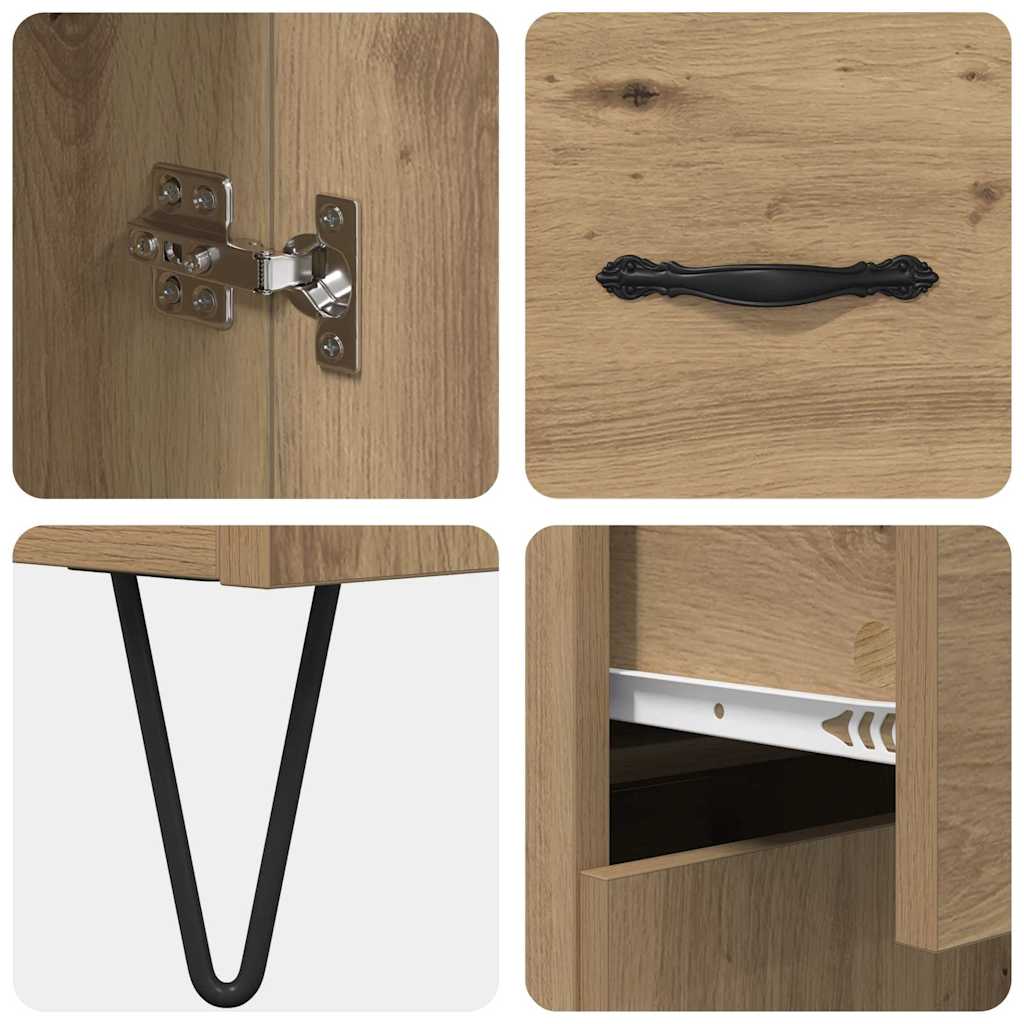 Sideboard Artisan-Eiche 69,5 x 34 x 90 cm Holzwerkstoff