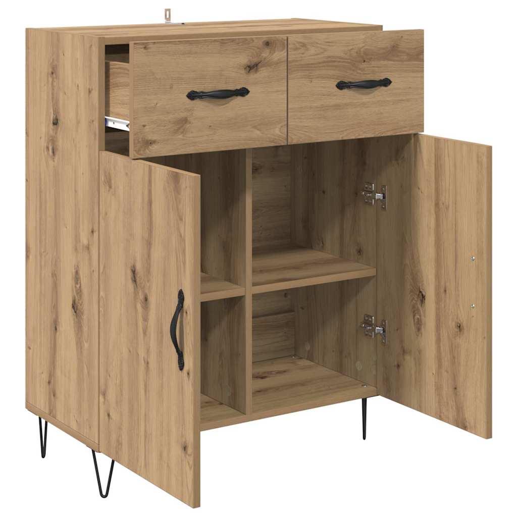 Sideboard Artisan-Eiche 69,5 x 34 x 90 cm Holzwerkstoff