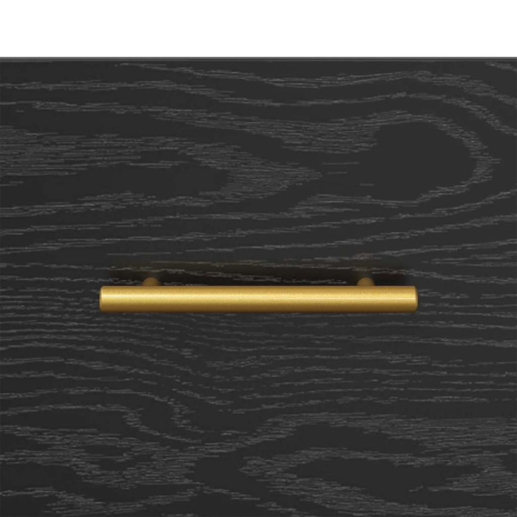 TV-Schränk Schwarz Eichen-Optik 150 x 36 x 30 cm Holzwerkstoff