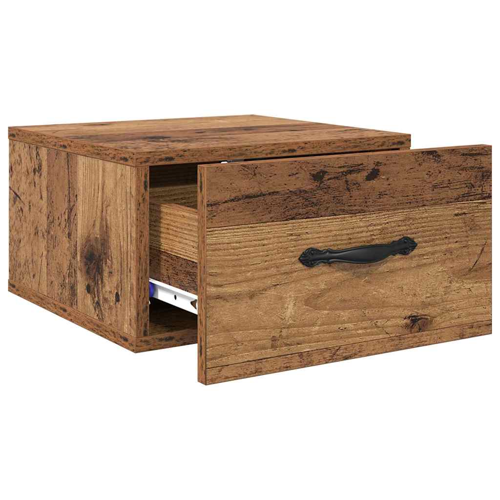 Nachttisch 2 pcs Altholz 35 x 35 x 20 cm Holzwerkstoff