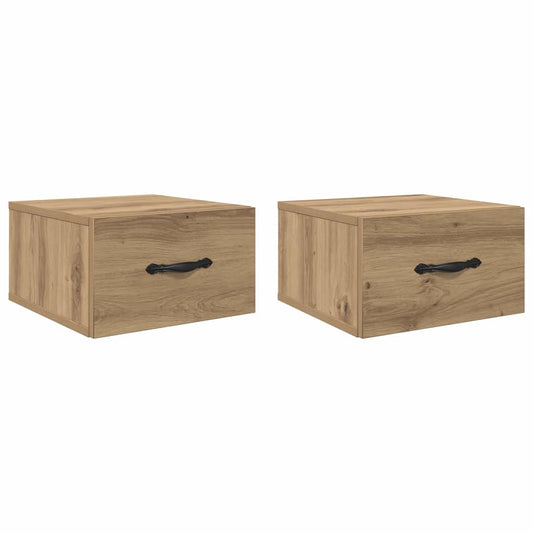 Nachttisch 2 pcs Artisan-Eiche 35 x 35 x 20 cm Holzwerkstoff