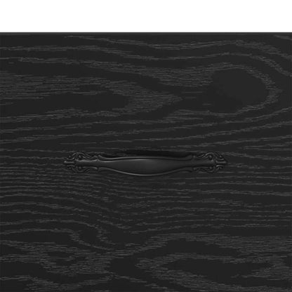 Nachttisch Schwarz Eichen-Optik 35 x 35 x 20 cm Holzwerkstoff