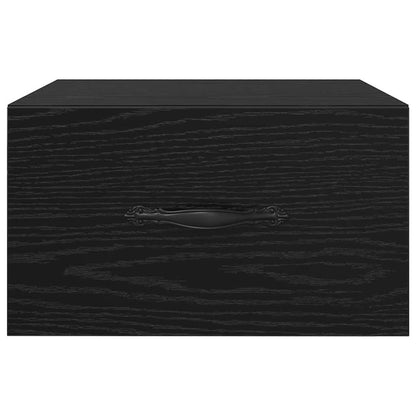 Nachttisch Schwarz Eichen-Optik 35 x 35 x 20 cm Holzwerkstoff