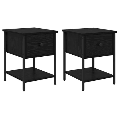 Nachttisch 2 pcs Altholz 35 x 35 x 20 cm Holzwerkstoff