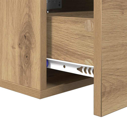 Nachttisch Eiche handwerklich 35 x 35 x 20 cm Holzwerkstoff