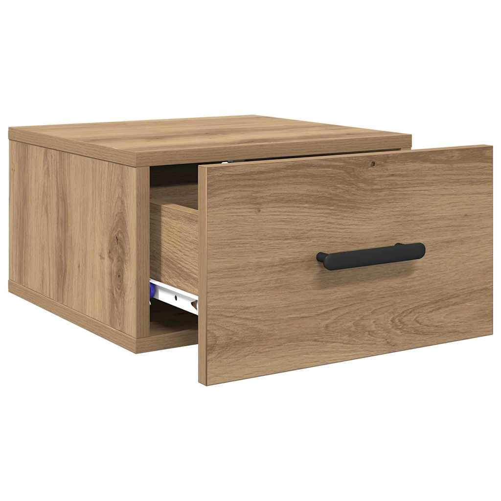 Nachttisch Eiche handwerklich 35 x 35 x 20 cm Holzwerkstoff