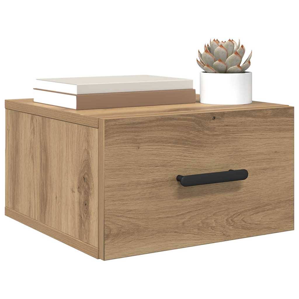 Nachttisch Eiche handwerklich 35 x 35 x 20 cm Holzwerkstoff