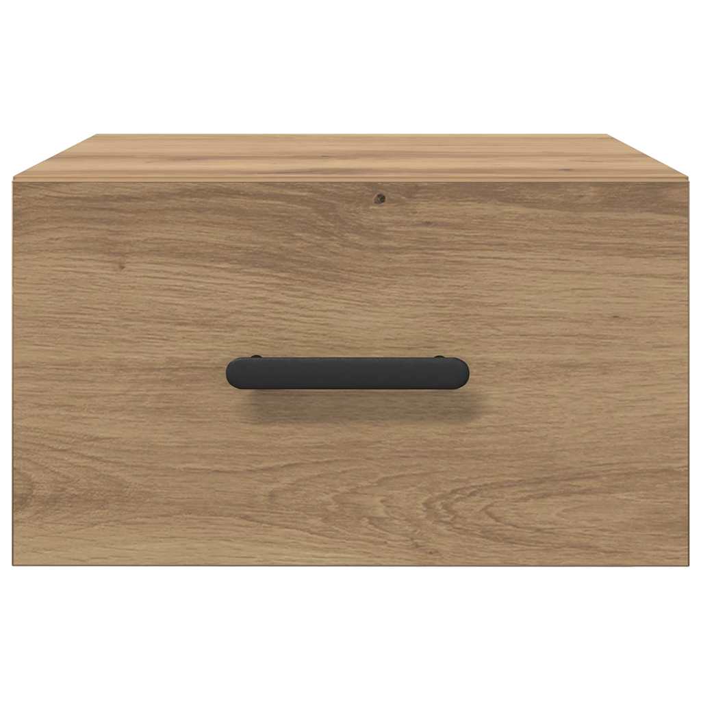 Nachttisch 2 pcs Eiche handwerklich 35 x 35 x 20 cm