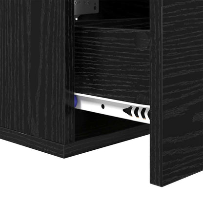 Nachttisch 2 pcs Schwarze Eiche 35 x 35 x 20 cm Holzwerkstoff