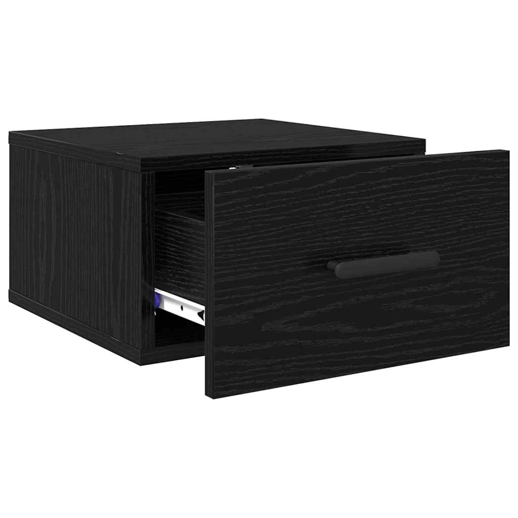 Nachttisch 2 pcs Schwarze Eiche 35 x 35 x 20 cm Holzwerkstoff