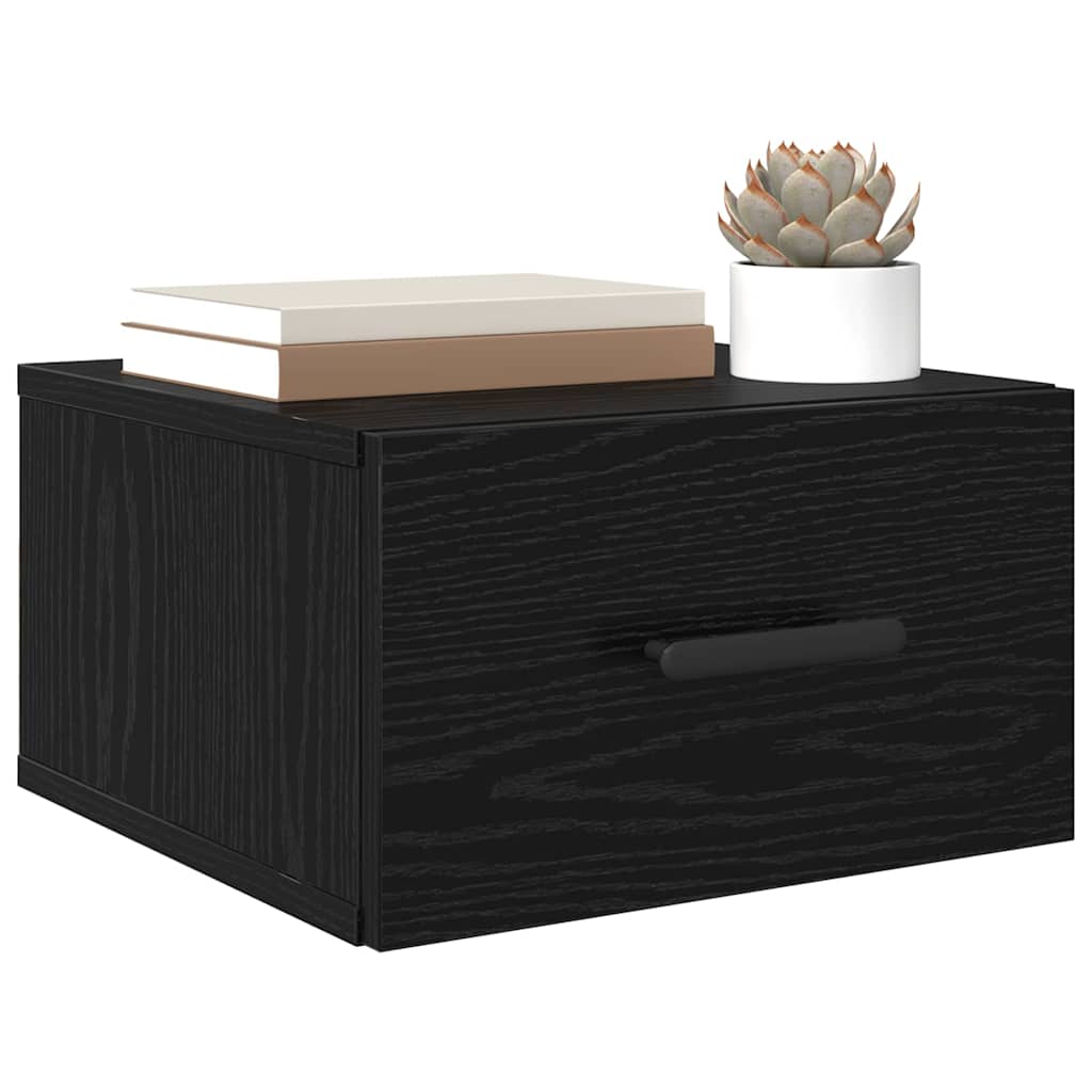 Nachttisch 2 pcs Schwarze Eiche 35 x 35 x 20 cm Holzwerkstoff