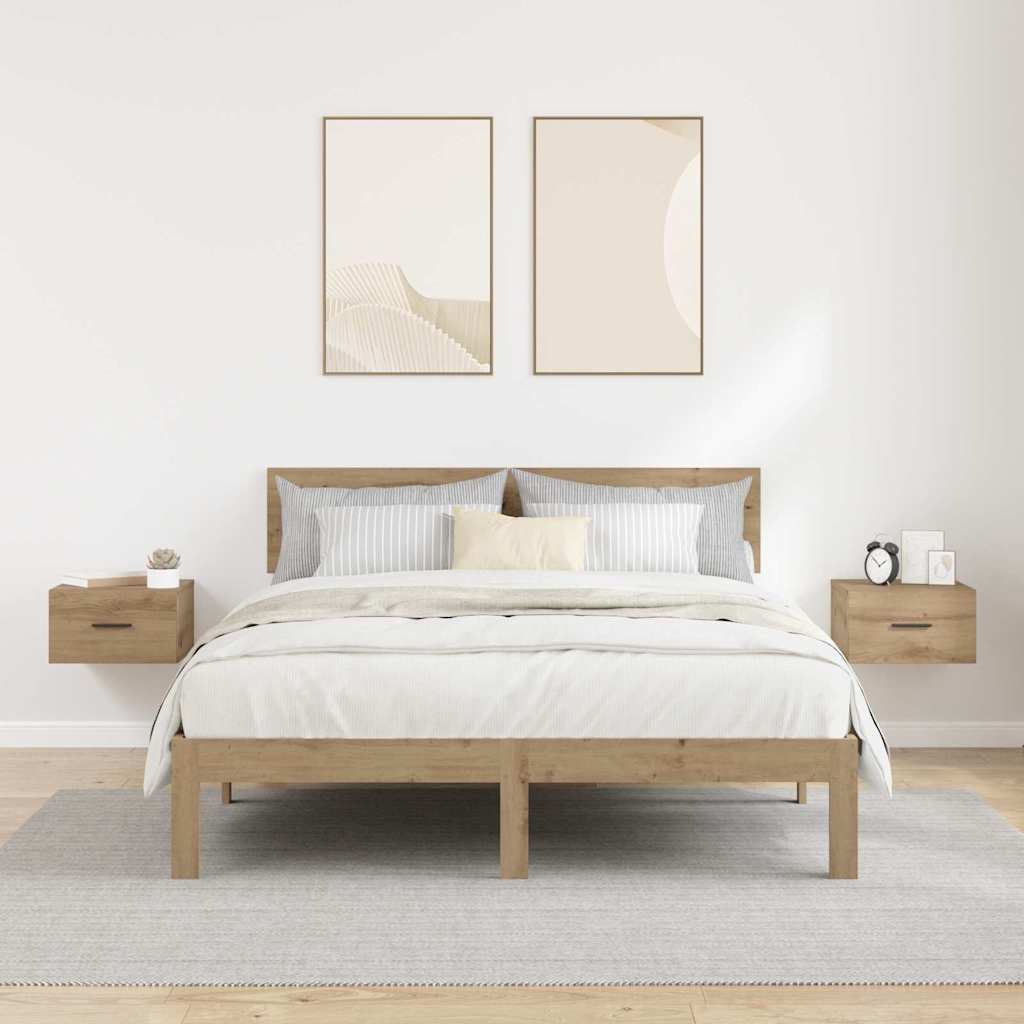 Nachttisch 2 pcs Artisan-Eiche 35 x 35 x 20 cm Holzwerkstoff