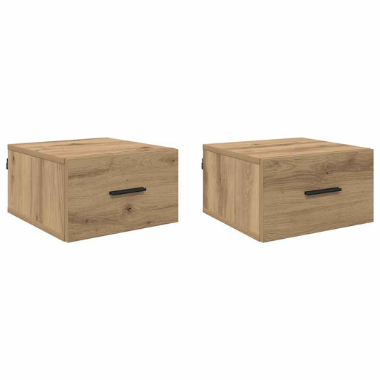 Nachttisch 2 pcs Artisan-Eiche 35 x 35 x 20 cm Holzwerkstoff