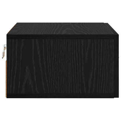 Nachttisch Schwarz Eichen-Optik 35 x 35 x 20 cm Holzwerkstoff