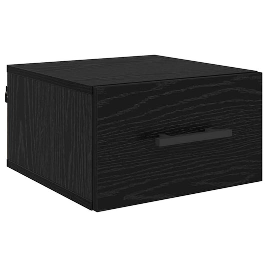 Nachttisch Schwarz Eichen-Optik 35 x 35 x 20 cm Holzwerkstoff