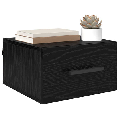 Nachttisch Schwarz Eichen-Optik 35 x 35 x 20 cm Holzwerkstoff