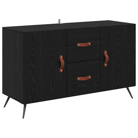 Sideboard Schwarz Eichen-Optik 100 x 36 x 60 cm Holzwerkstoff
